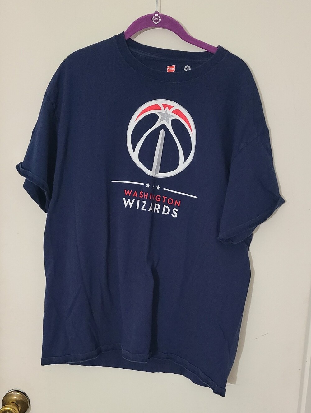 Hanes Navy Washington Wizards Graphic Tee